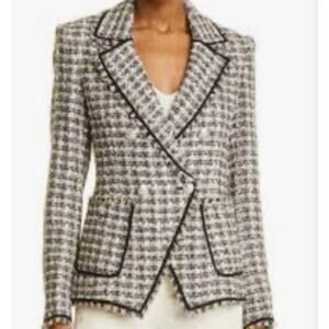 Veronica Beard Tweed Dickey Blazer Size 14